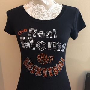 One of a kind Real Moms of Basketball Tee